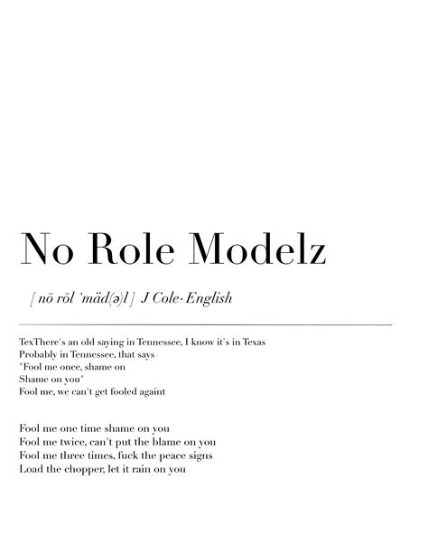 lyrics j.cole - no role modelz (lyrics) rap paradise|No Role Modelz lyrics by J. Cole with meaning. No Role Modelz .